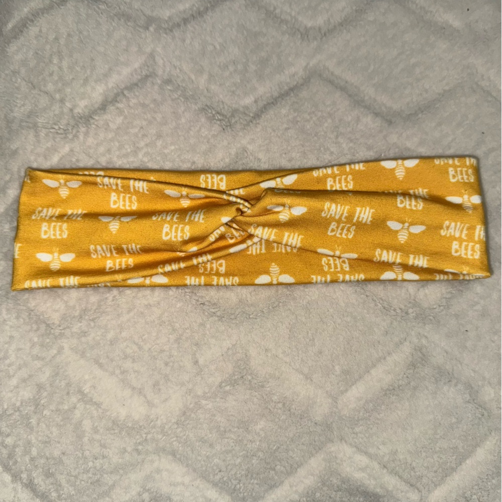 “Save the Bees” Print Headband